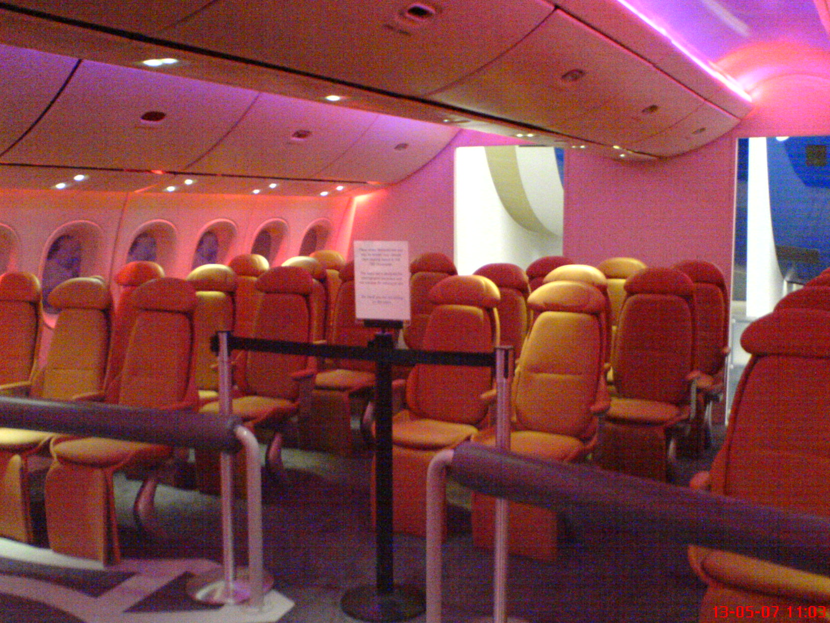 Boeing 787 Dreamliner Cabin