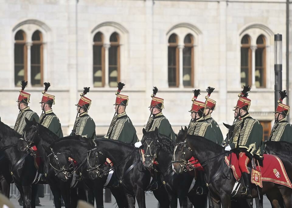 Hungarian national flag raised marking 15 March celebrations 1