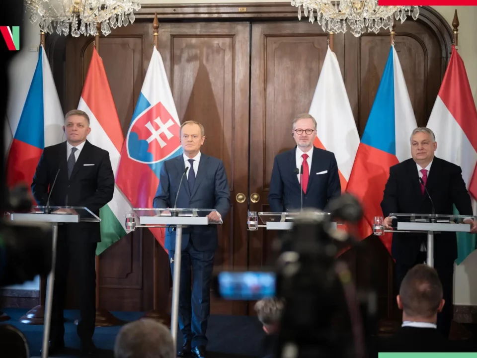 Lídři V4 v Praze křičeli s premiérem Orbánem