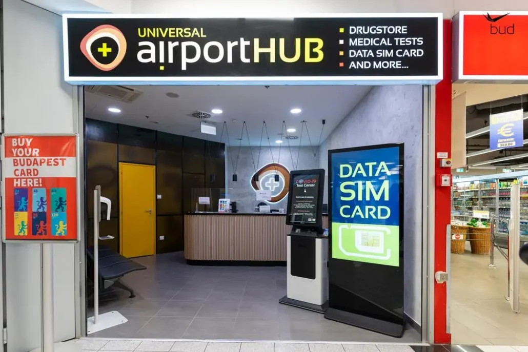 بطاقة Sim مطار بودابست AirportHub (نسخة)