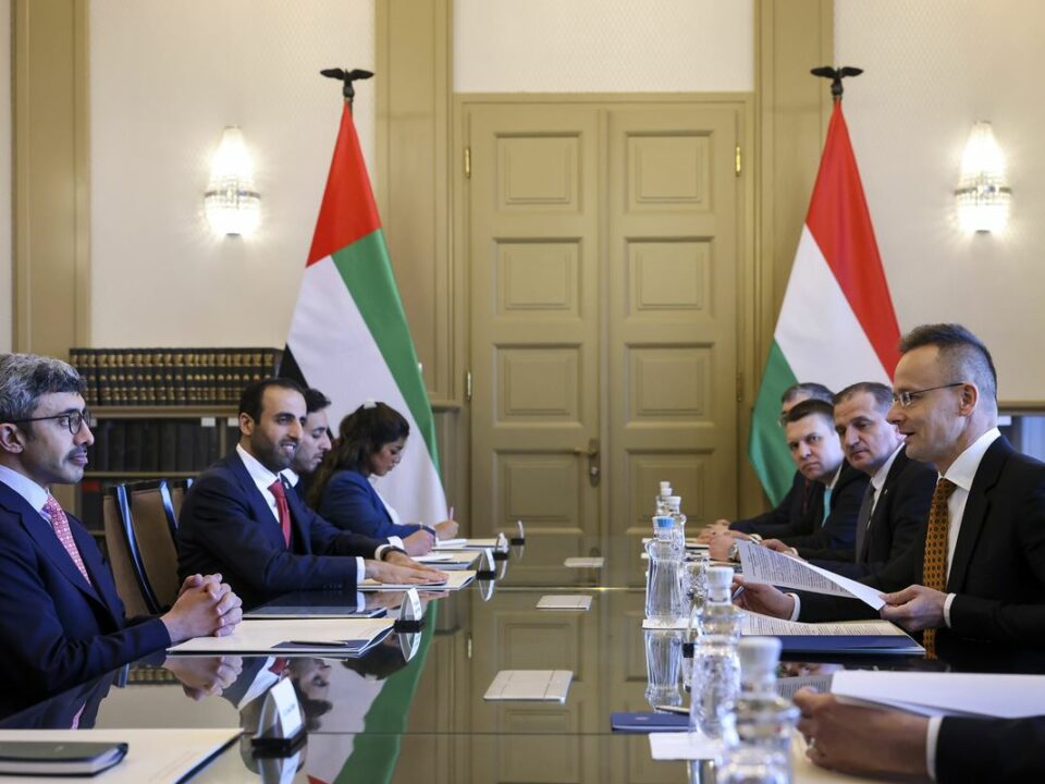यूएई संयुक्त अरब अमीरात के विदेश मंत्री बुडापेस्ट हंगरी में