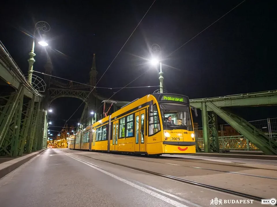 Lo que pasó hoy en el puente del tranvía de Hungría Budapest Danubio