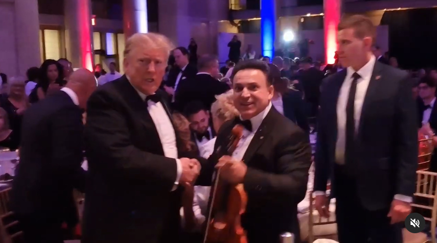 Donald Trump Zoltán Mága violoniste hongrois