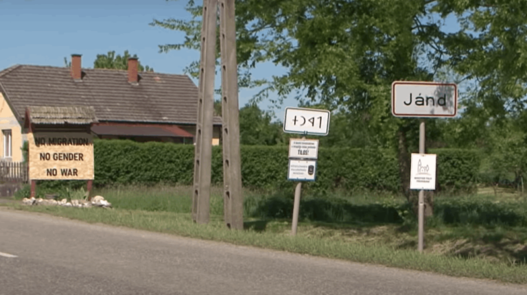 Small Hungarian village Jánd