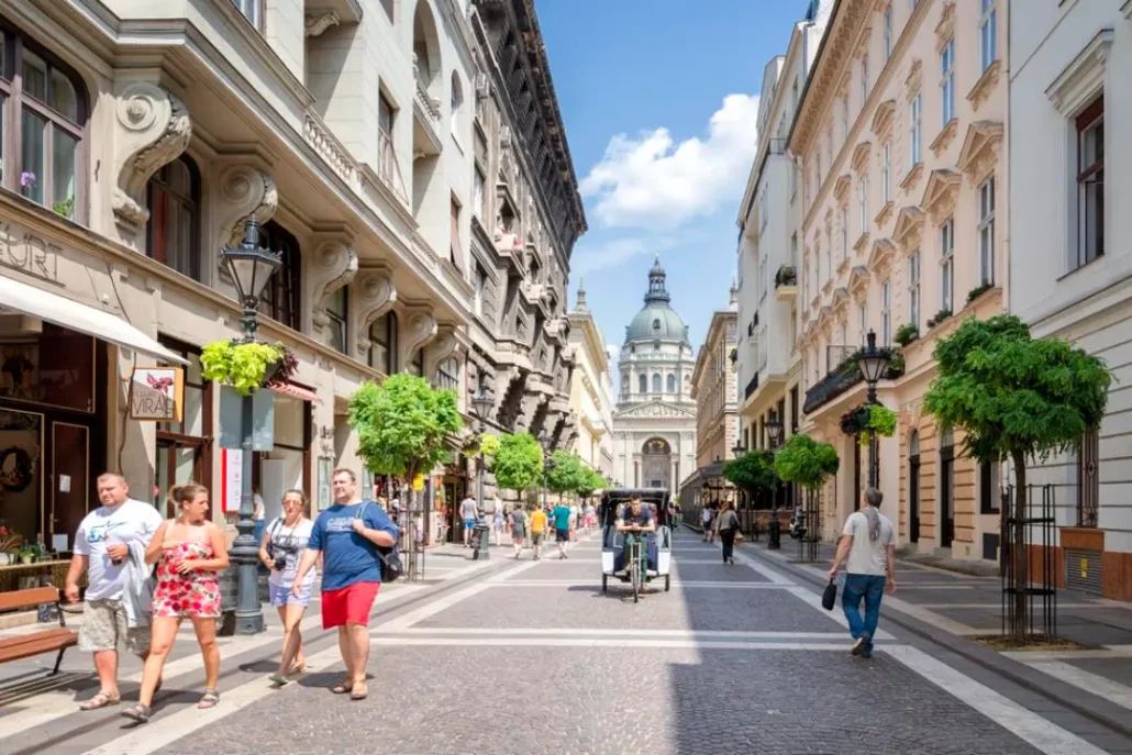 Budapest street world's most beautiful