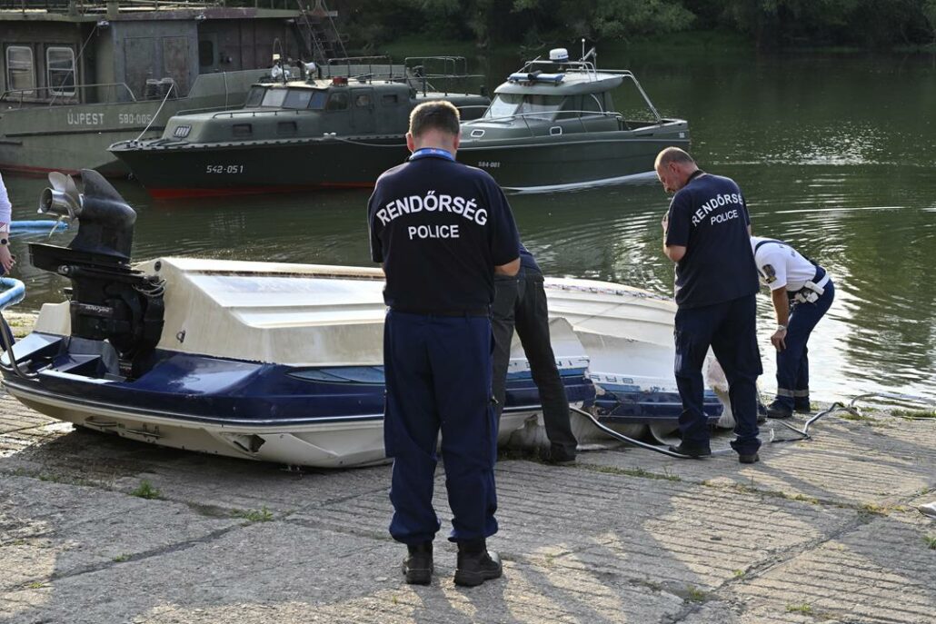 Horrific boat collision close to Budapest cruise ship