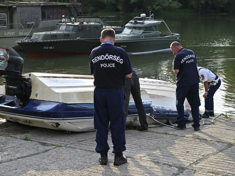 Horrific boat collision close to Budapest cruise ship