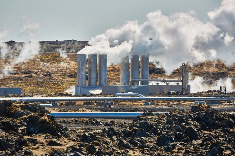 Geothermal power plant in Iceland