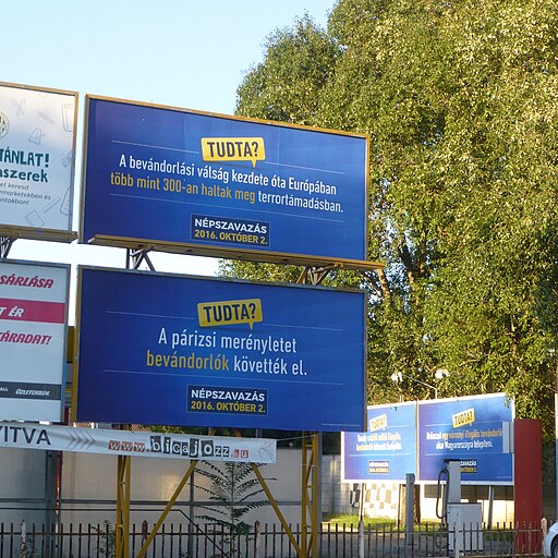 anti-immigration billboard referendum