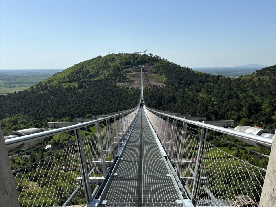 suspension bridge, bridge of national unity Sátoraljaújhely