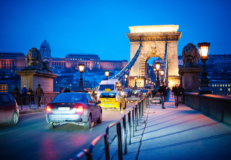 hungary budapest night széchenyi bridge