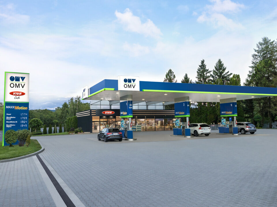 OMV new Filling Station petrol station