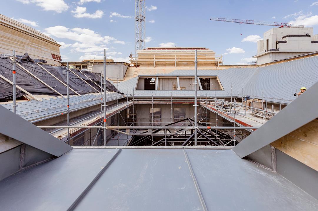 Breathtaking palace in Buda Castle being rebuilt