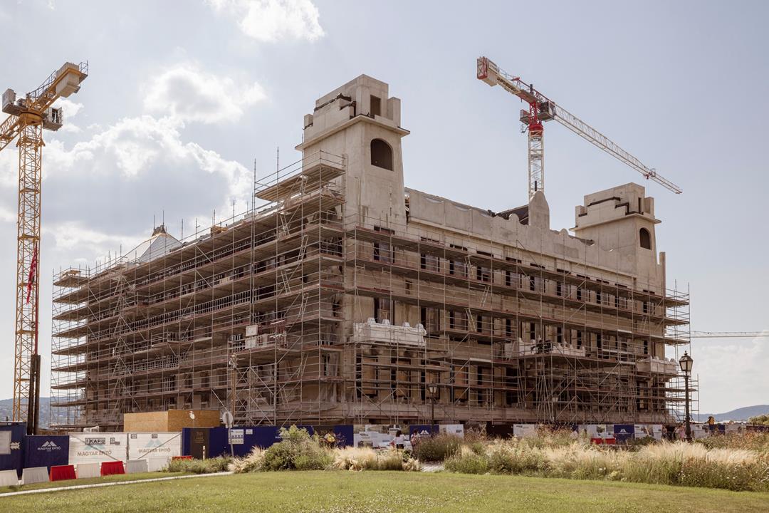 Breathtaking palace in Buda Castle being rebuilt