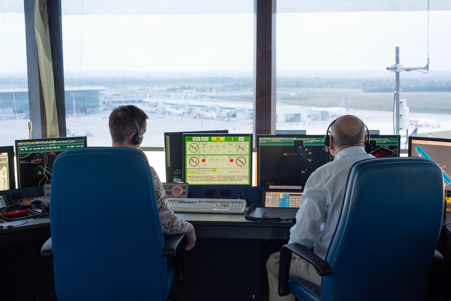 Hungarian air traffic controllers Budapest Airport