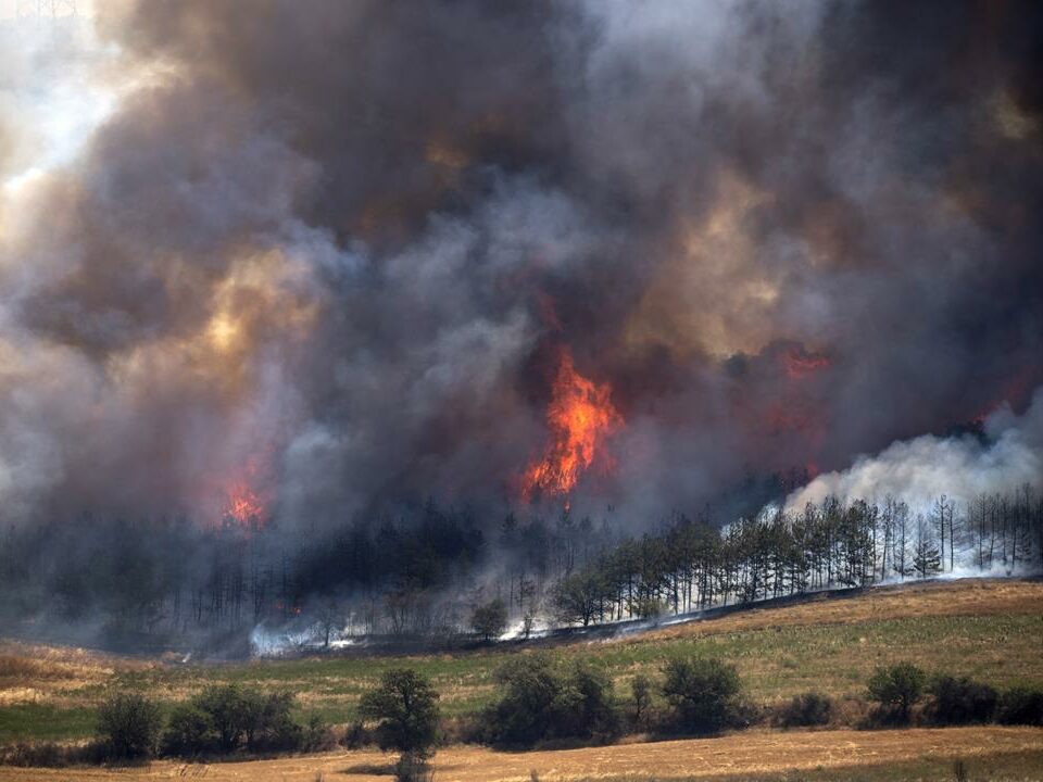 North Macedonia wildfires Hungarian aid