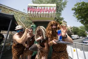 Participant performs during the Red Bull Soapbox Race in Budapest, Hungary on June 30, 2024. // Balázs Pálfi / Red Bull Content Pool