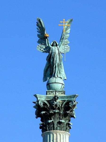 Statue of Archangel Gabriel Heroes Square