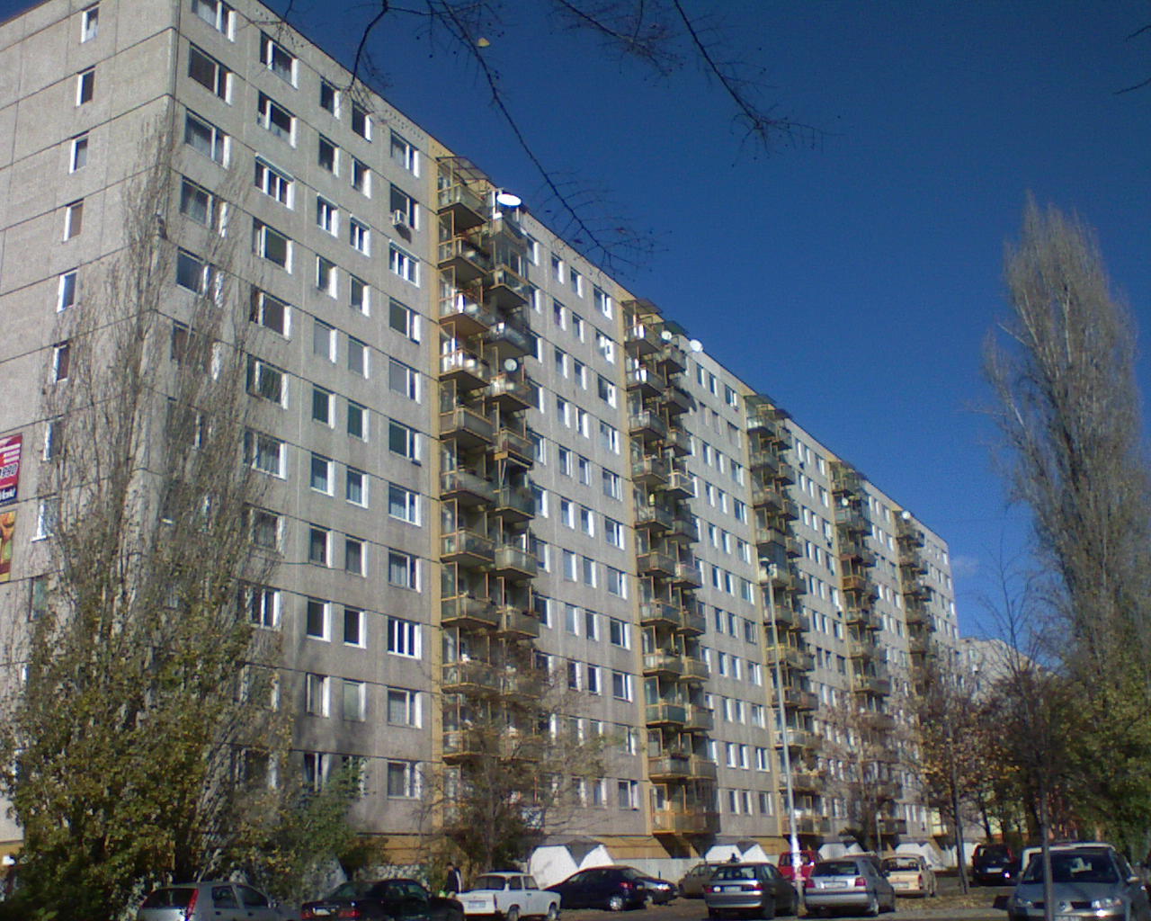 panel building apartments budapest