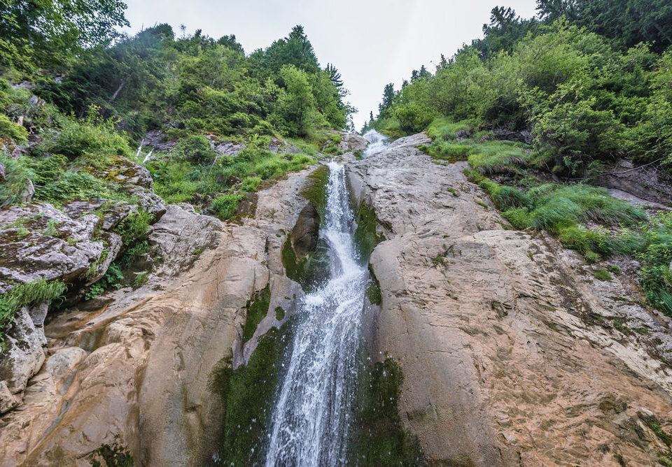 steep waterfall hungarian tourist romania