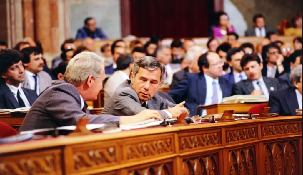 Gyula Horn in the Hungarian Parliament