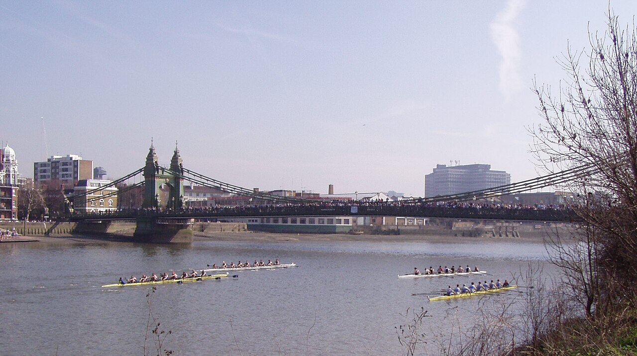 Hammersmith Bridge in London Chain Bridge