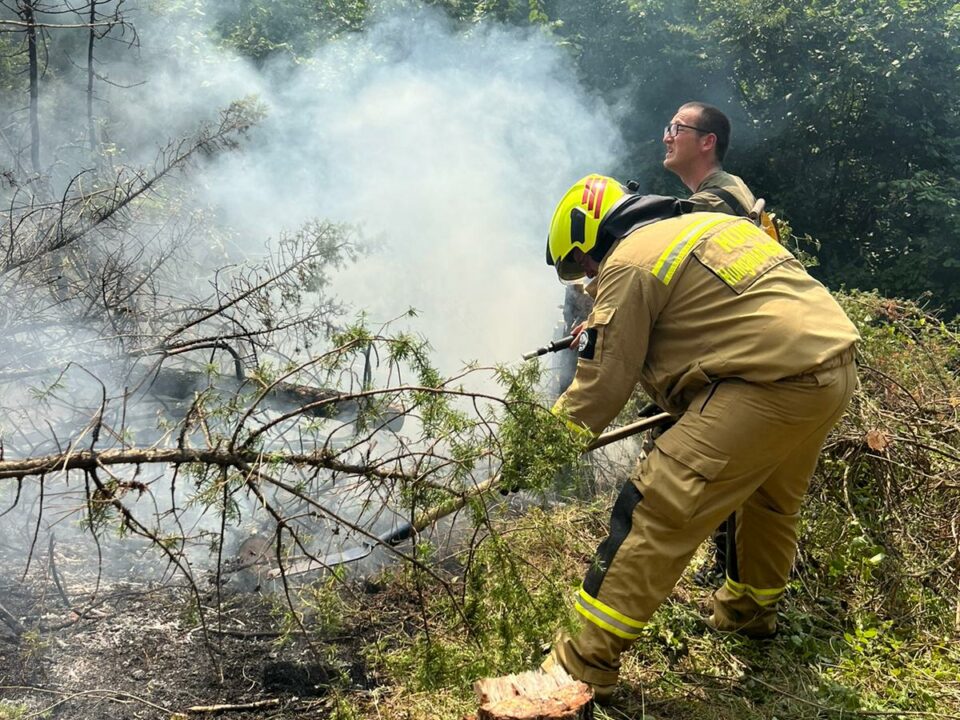 Hungarian firefighters join action in North Macedonia wildfires