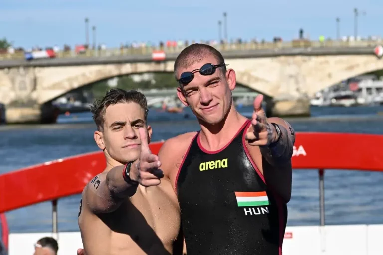 Hungarian gold and bronze in men's 10 km swimming marathon at Paris Olympics