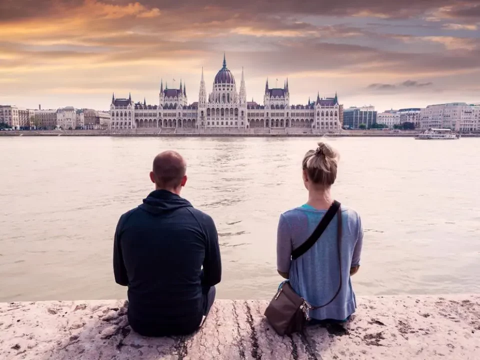 Hungary's population childlessness parliament danube budapest couple