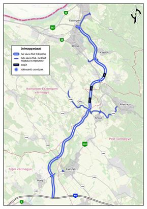 New railway in Hungary between Budapest and Esztergom (Copy)