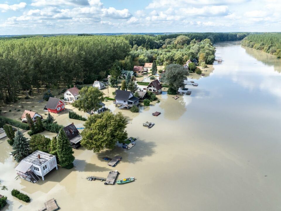 Danube flood in Hungary