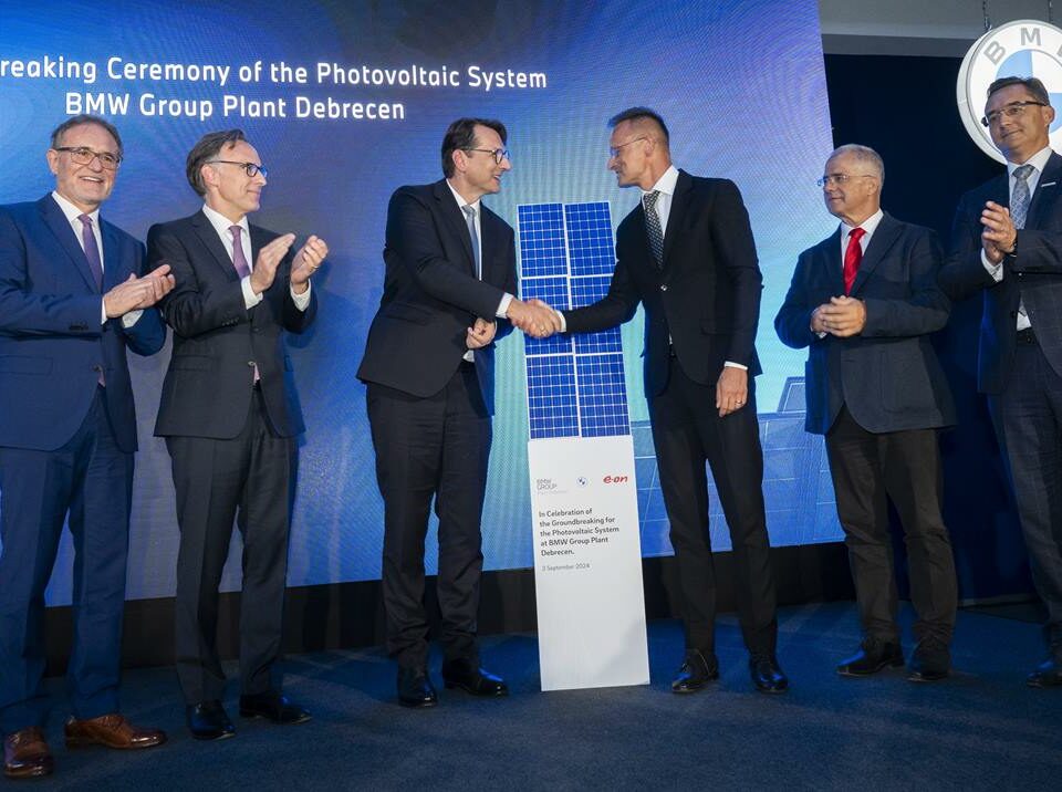 German car manufacturing giant BMW's solar plant under construction in Debrecen, in eastern Hungary, will be the largest in Hungary as well as the largest owned by the company