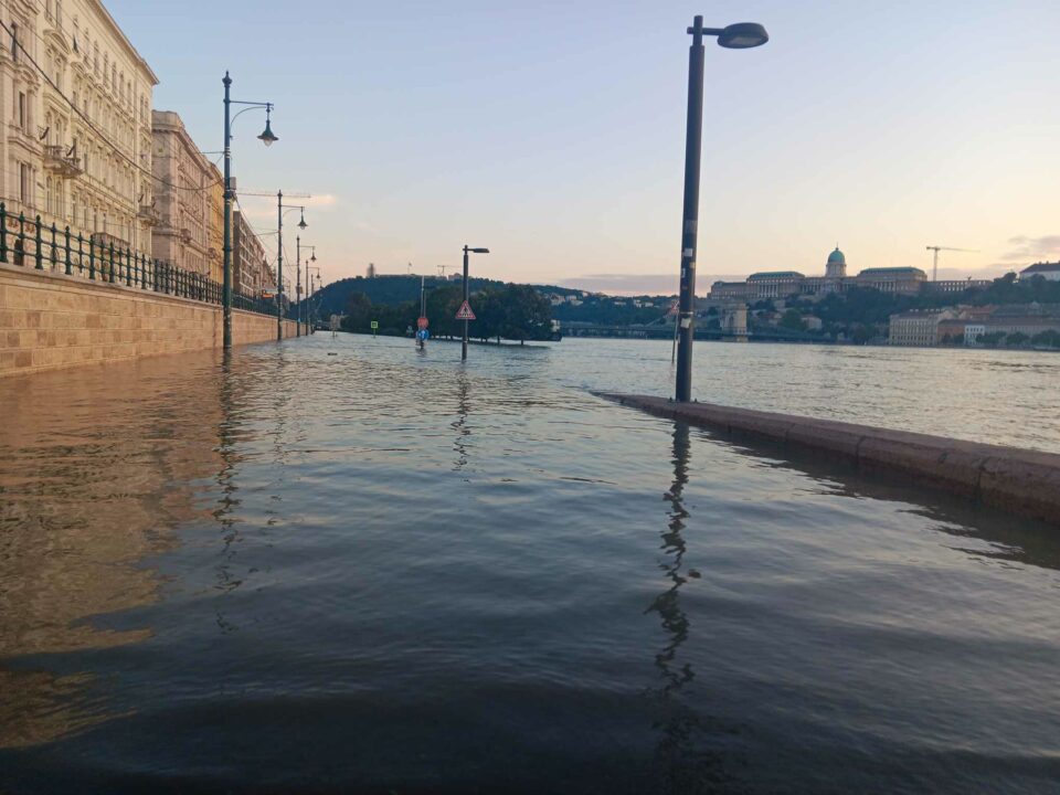 Hungary news flood in Budapest