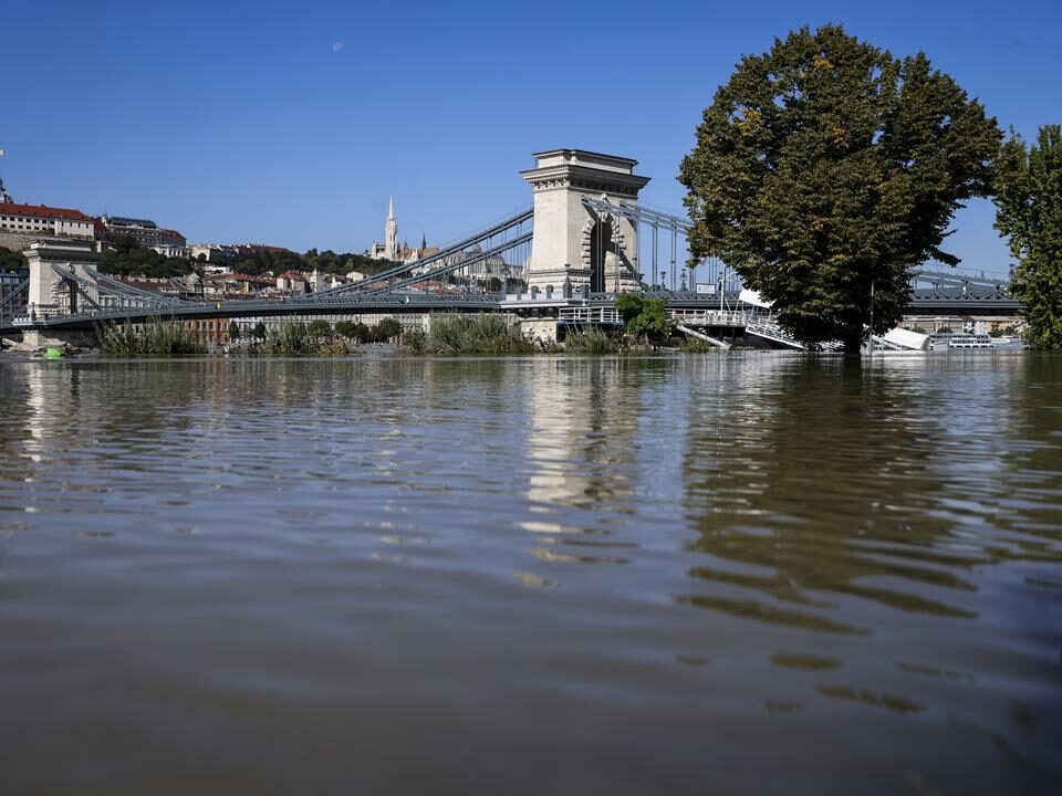 Hungary news flood in Budapest