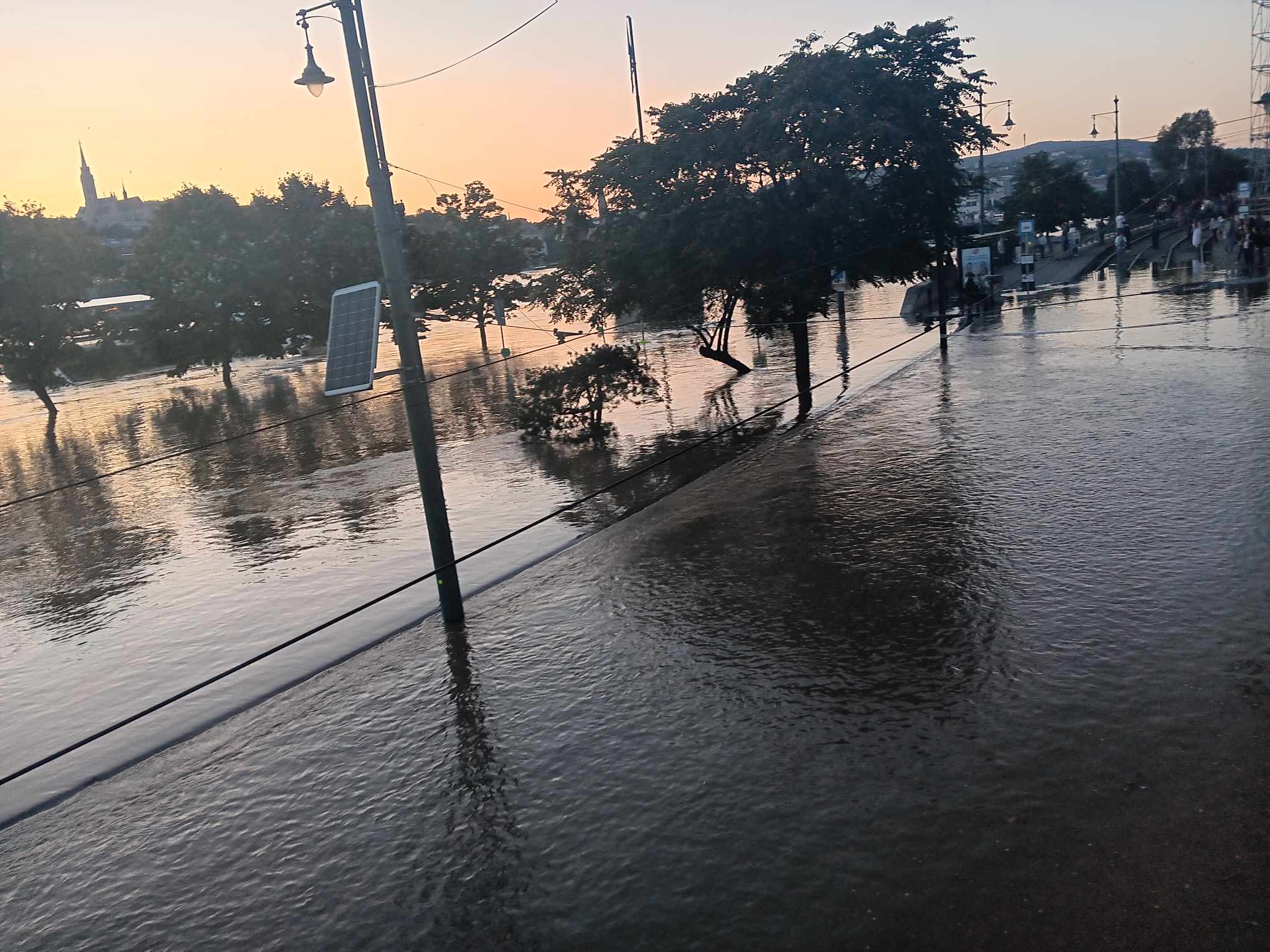 Hungary news flood in Budapest