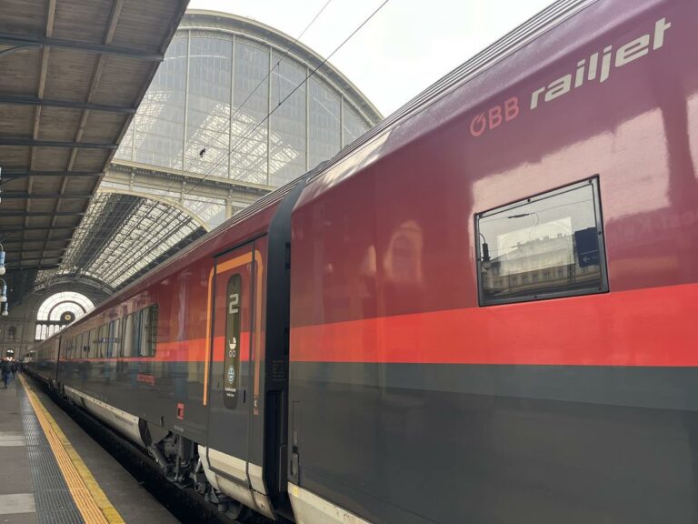 ÖBB RailJet Budapest-Vienna train service