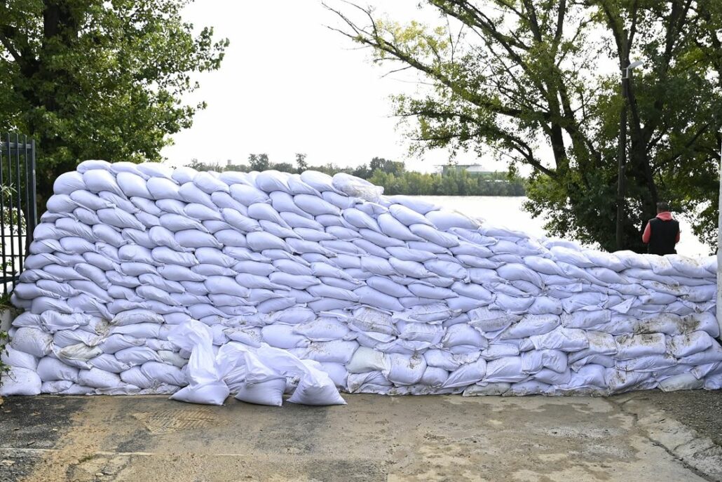 Danube flood in Budapest