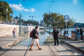 Traffic restrictions Danube flood Budapest