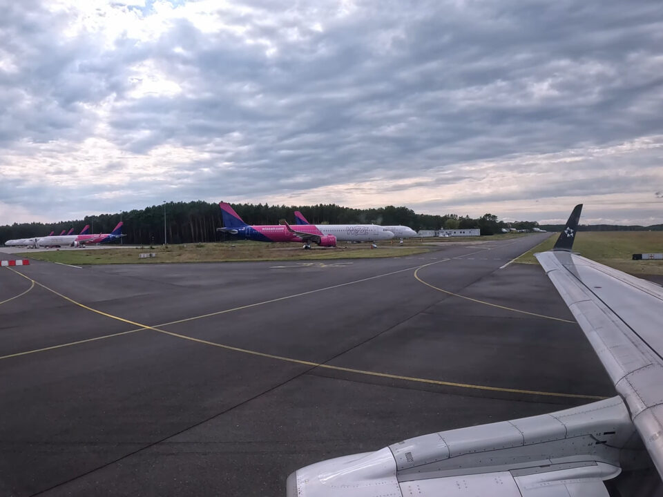 Wizz Air aircraft grounded at former Polish military base