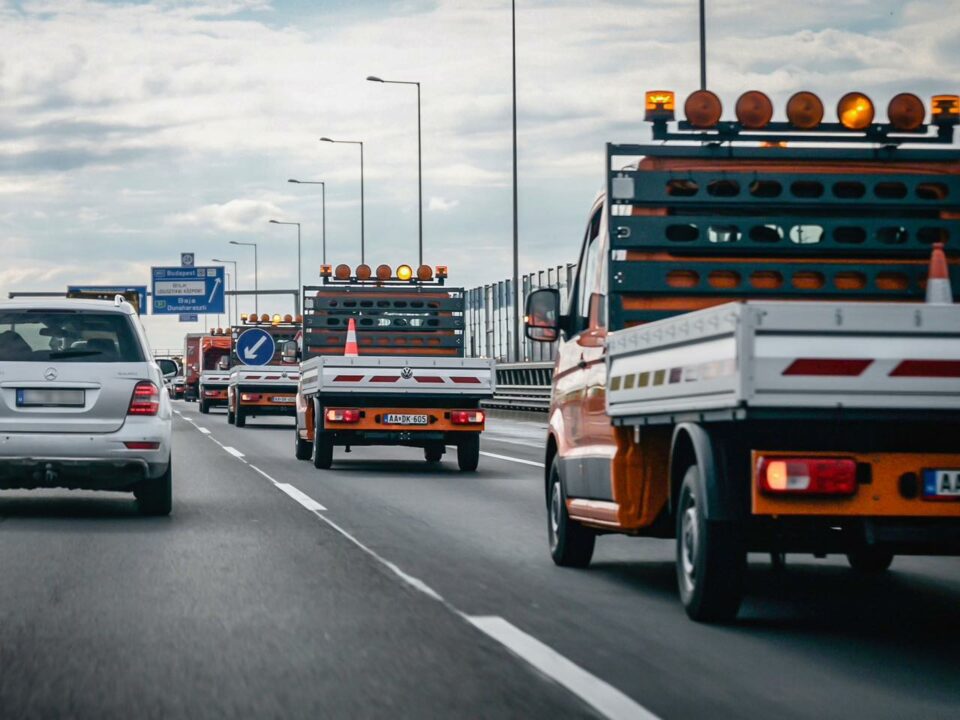 traffic jam Budapest Hungary roads