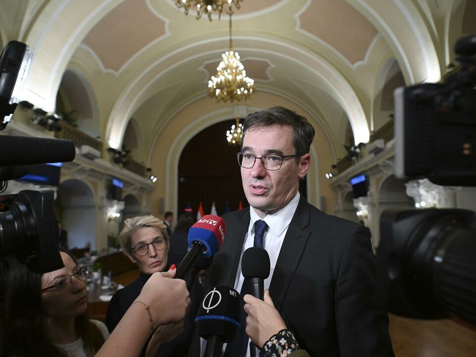 Budapest mayor Gergely Karácsony after the municipal assembly session