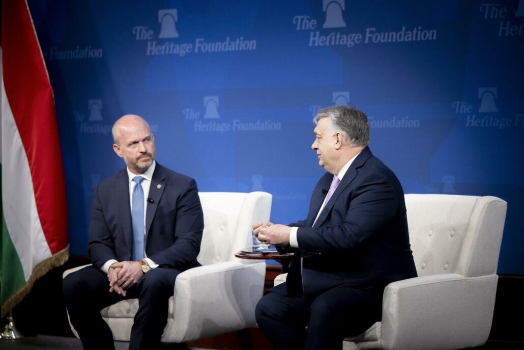 Kevin Roberts and Viktor Orbán