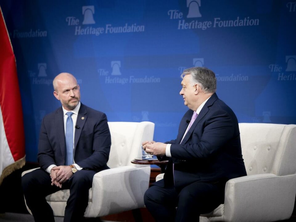 Kevin Roberts and Viktor Orbán