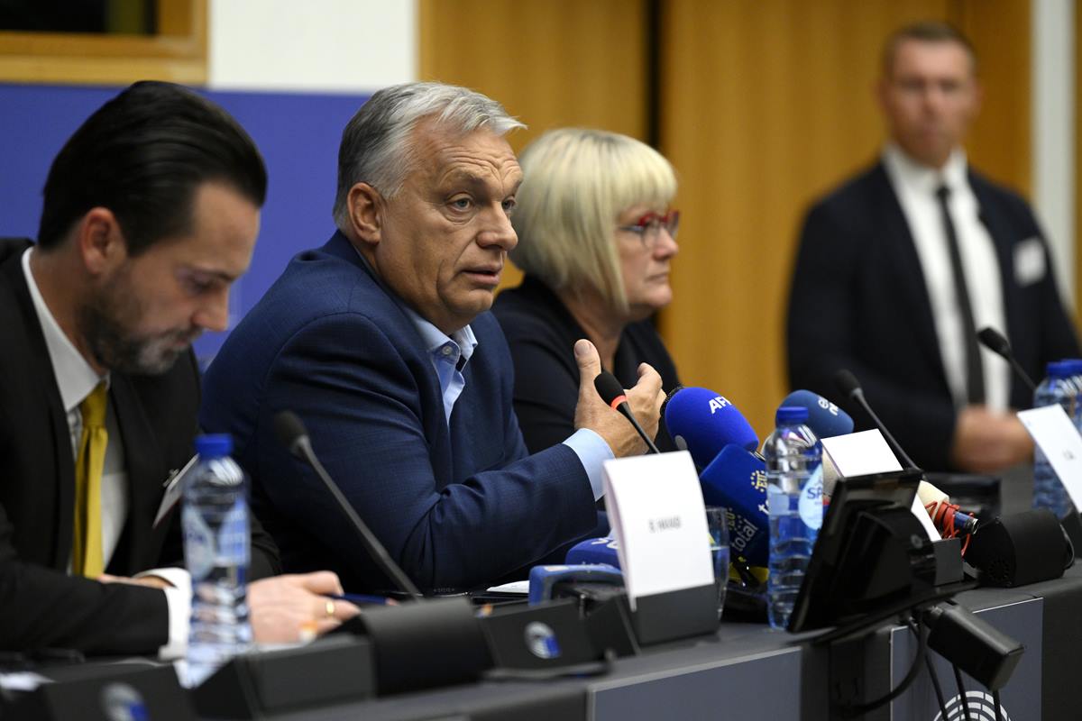 Orbán in Strasbourg