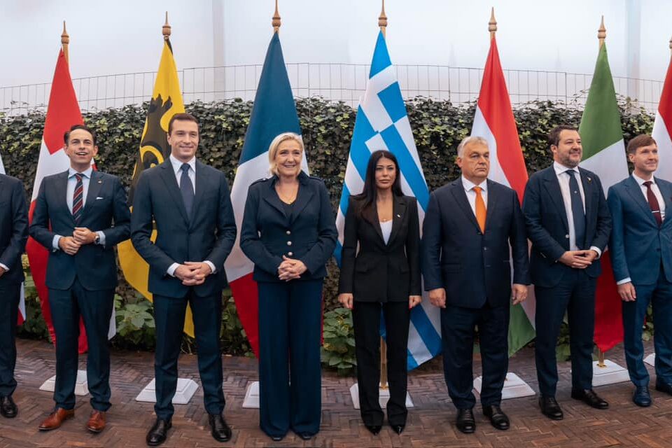 Rassemblement National and Viktor Orbán in Brussels