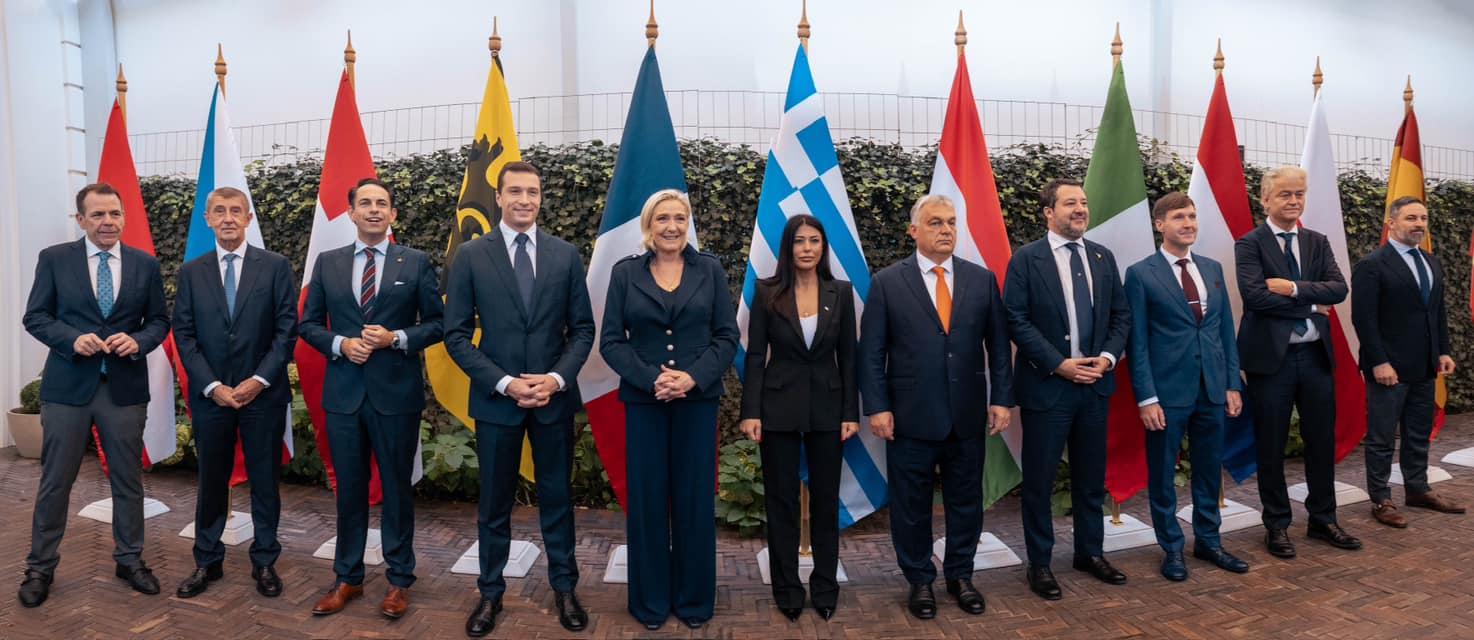 Rassemblement National and Viktor Orbán in Brussels