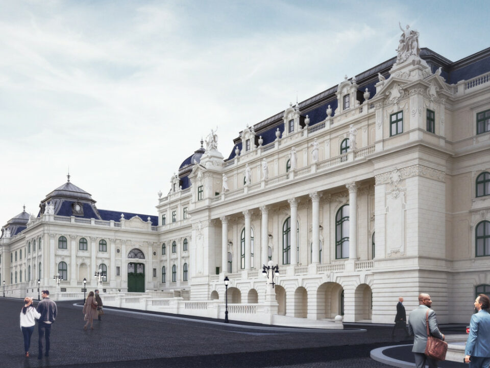 buda castle renovation visual plan