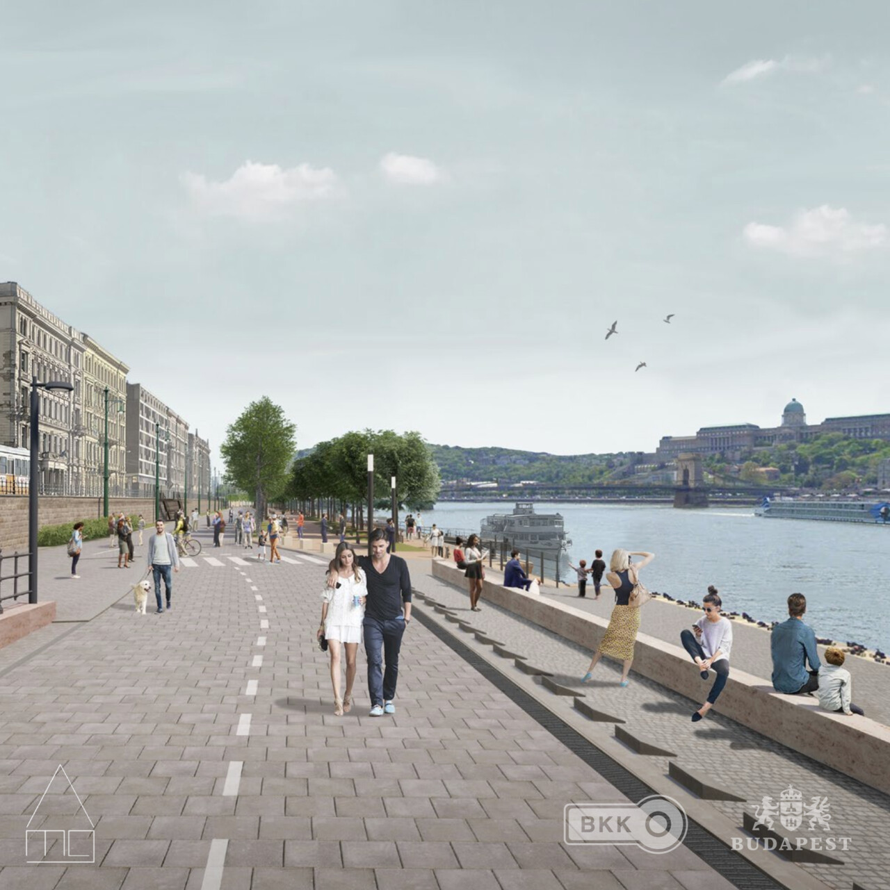 quay pedestrians plan