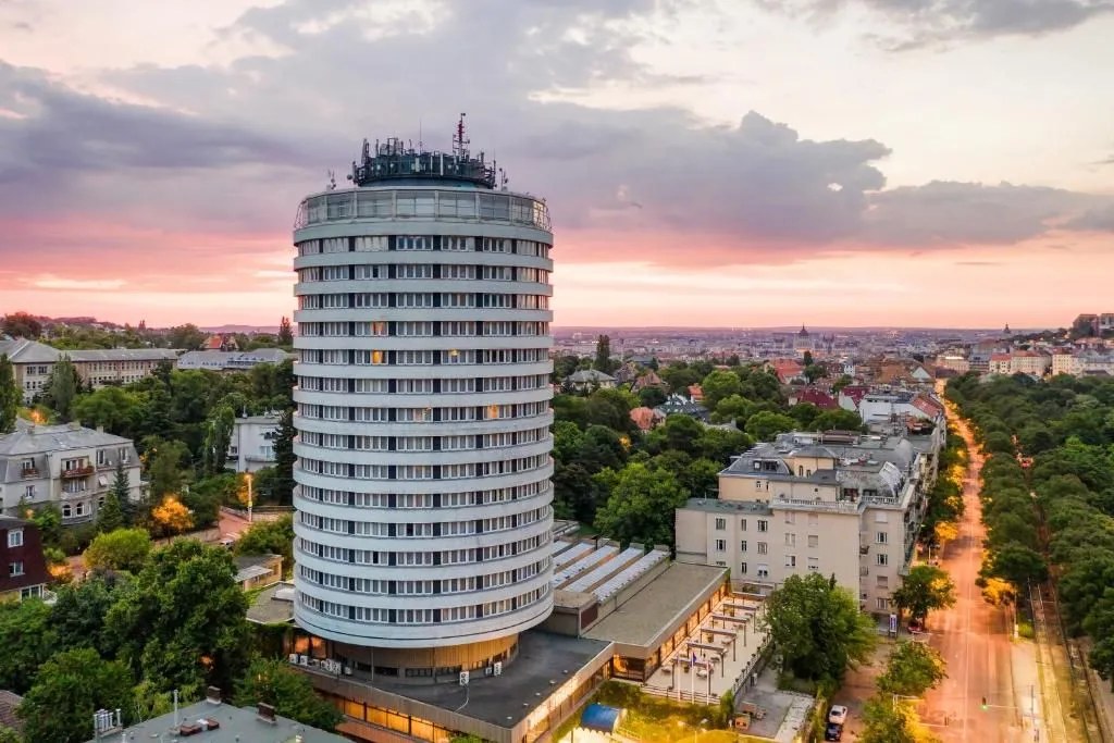 Budapest iconic skyscraper hotel