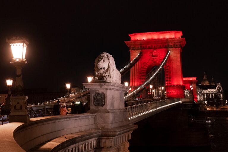 Chain Bridge will be illuminated with red light on Sunday